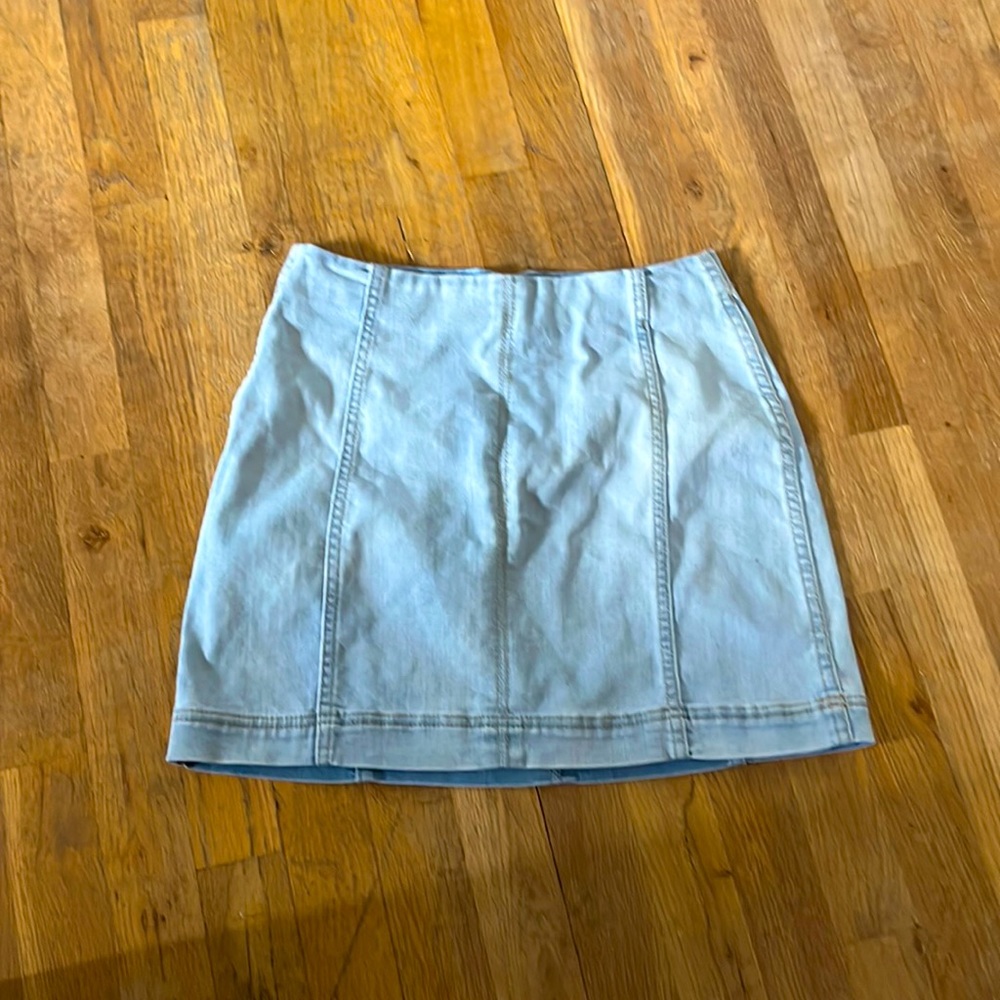 Wild Fable light blue mini jean skirt